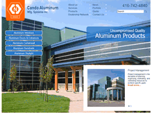 Tablet Screenshot of candoaluminum.net